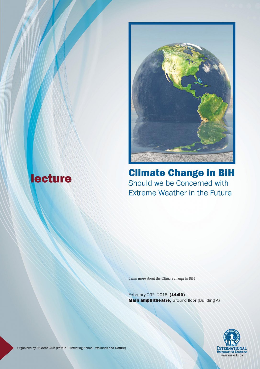  Lecture:Climate Change in BiH 